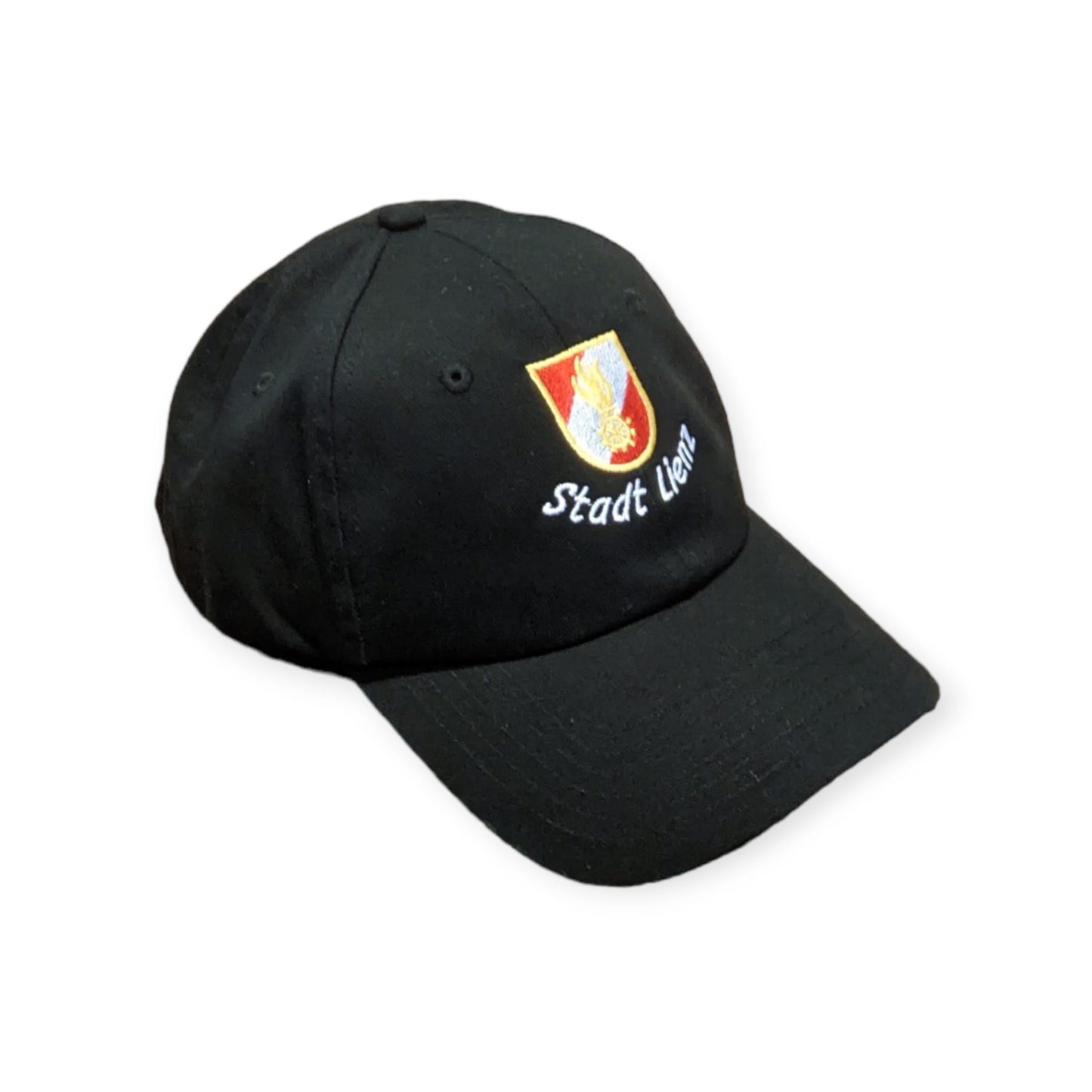 Feuerwehr-Baseballkappe mit Korpsabzeichen und Wunschtext oder Ortsname