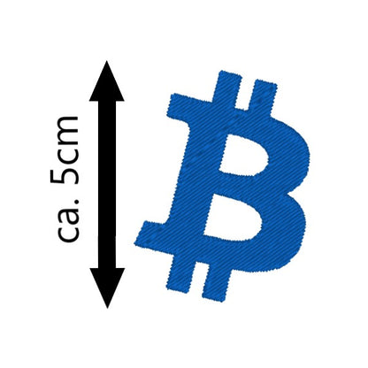 Bitcoin-Beanie bestickt mit dem Bitcoin-Symbol B