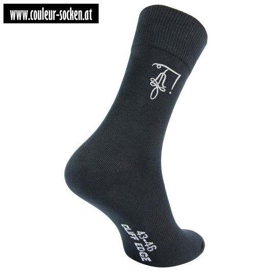 Personalisierte Socken mit Zirkel K.Ö.St.V. Amelungia Linz AML OÖMKV MKV
