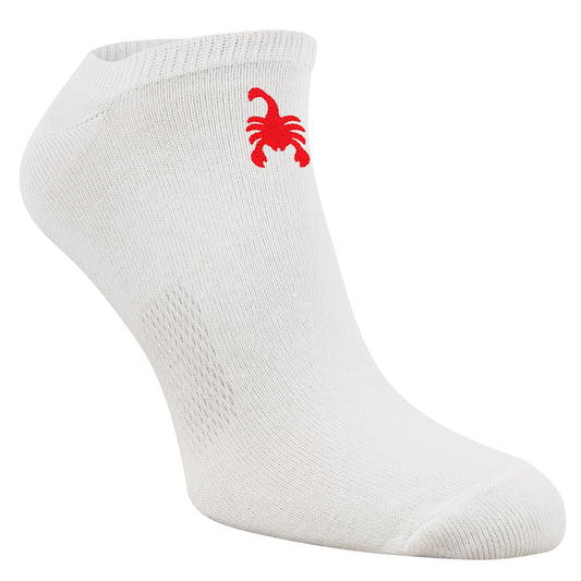 Sneaker-Socken mit Sternzeichen Skorpion und Wunschtext bestickt