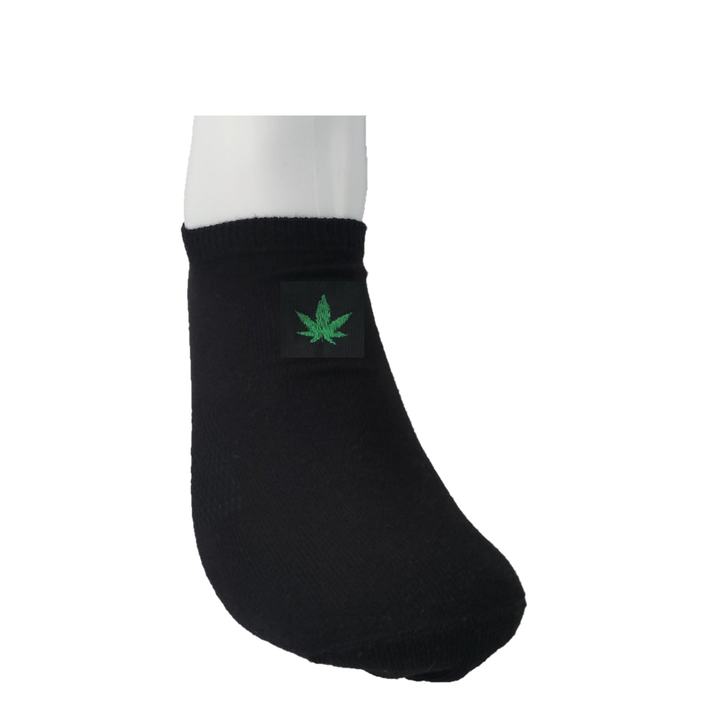 Sneaker-Socken mit Marihuana-Logo und Wunschtext